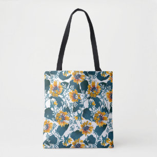 Bolso De Tela Art Nouveau, estampado floral.