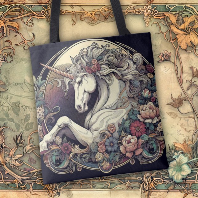 Bolso De Tela Art Nouveau Flowing Lines of Beauty (Subido por el creador)