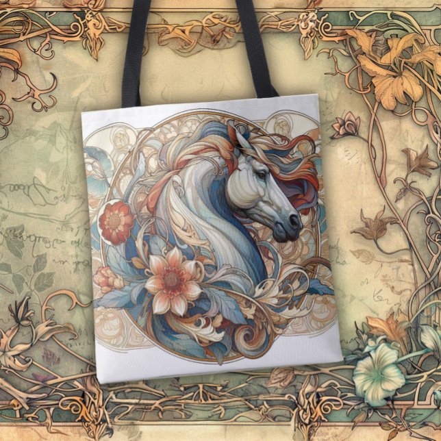 Bolso De Tela Art Nouveau Flowing Lines of Beauty (Subido por el creador)