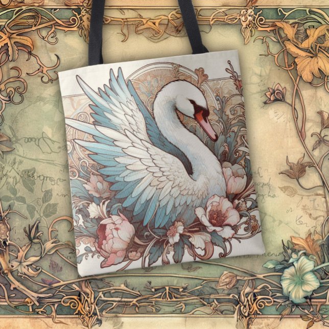 Bolso De Tela Art Nouveau Flowing Lines of Beauty (Subido por el creador)