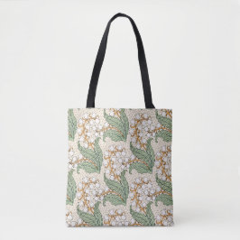 Bolso De Tela Art nouveau lily of the valley flower pattern  LRG