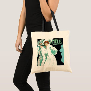 Bolso De Tela Art Nouveau vintage, mujeres italianas de la moda