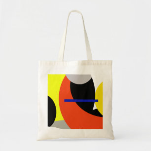 Bolso De Tela Arte abstracto amarillo rojo azul