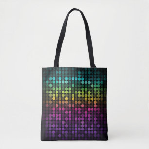 Bolso De Tela Arte abstracto brillante multicolor