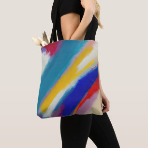 Bolso De Tela Arte abstracto "Cascada azur"