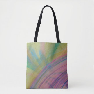 Bolso De Tela Arte abstracto colorido único P9