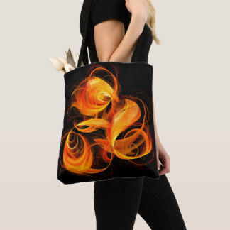 Bolso De Tela Arte abstracto de bola de fuego