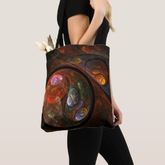 Bolso De Tela Arte abstracto de conexión fluida