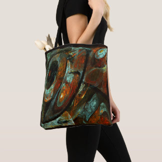 Bolso De Tela Arte abstracto de división de tiempo