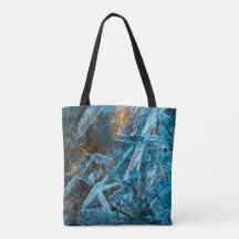 Arte abstracto de hielo turquesa