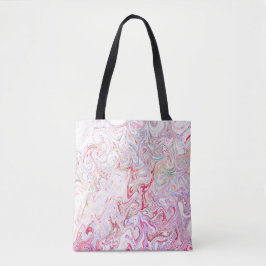 Bolso De Tela Arte abstracto de mármol con remolino de fluido ro