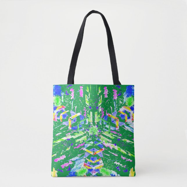 Bolso De Tela Arte abstracto digital que llamamos caos   (Anverso)