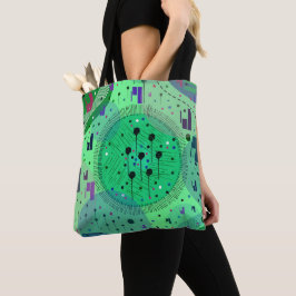 Bolso De Tela Arte abstracto: Fruta de kiwi verde
