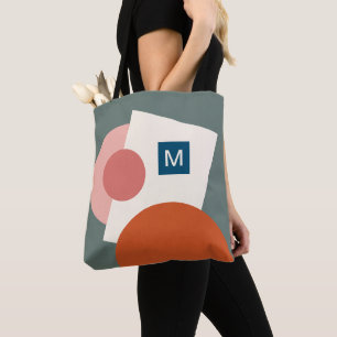 Bolso De Tela Arte abstracto geométrico de círculos chic persona