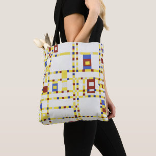 Bolso De Tela Arte abstracto Piet Mondrian Broadway Boogie Woogi