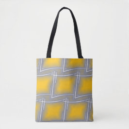 Bolso De Tela Arte abstracto rectangular gris