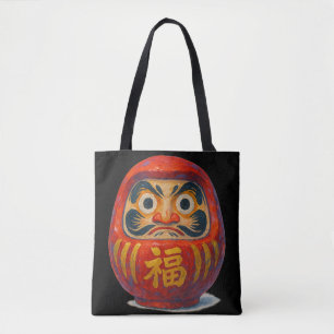 Bolso De Tela Arte acrílico de muñeca japonesa Daruma