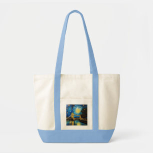 Bolso De Tela Arte acrílico puente de Londres,