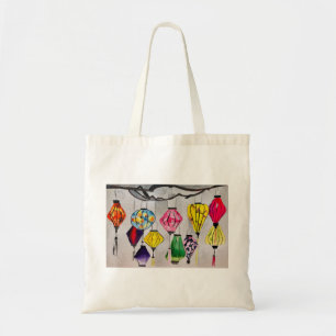 Bolso De Tela Arte acuático de faroles chinos