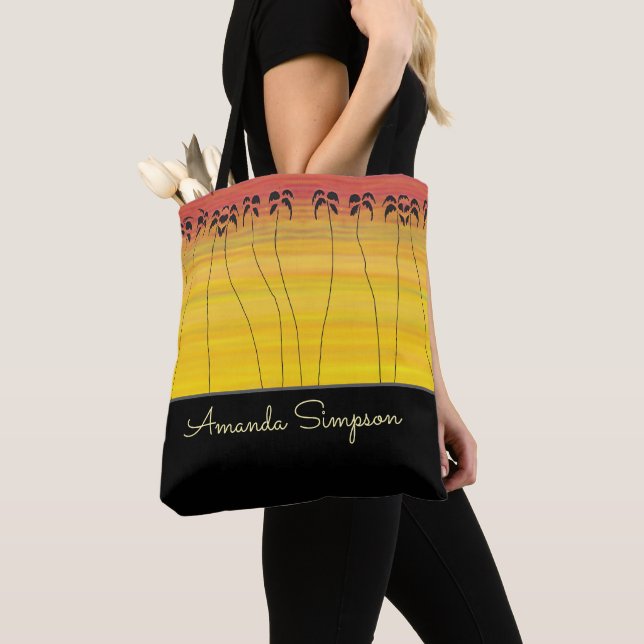 Bolso De Tela Arte africano, sol tropical (Detalle)