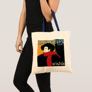 Bolso De Tela Arte Antiguo Modernista Ambassadeurs, Toulouse Lau