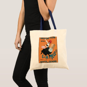 Bolso De Tela Arte Antiguo Modernista Magazzini Italiani por Cap