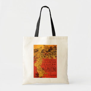 Bolso De Tela Arte Antiguo Modernista Música, La Bohème Ópera, 1