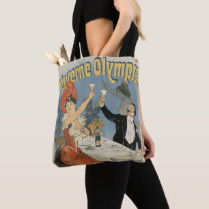 Bolso De Tela Arte Antiguo Modernista, Restaurante Taverne Olymp