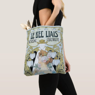 Bolso De Tela Arte Antiguo Nouveau Le Bec Liais, Privat Livemont