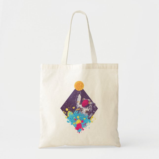Bolso De Tela Arte astronauta (Frente)