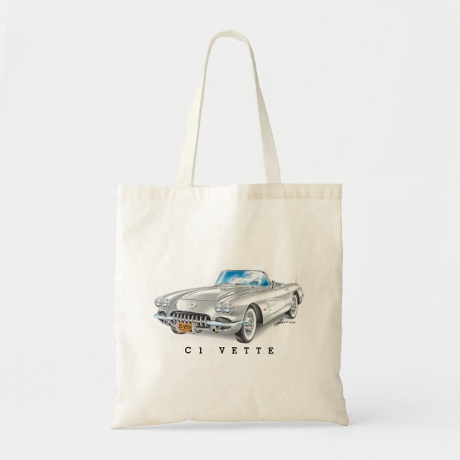 BOLSO DE TELA ARTE AUTOMÓVIL C-ONE (Frente)