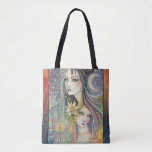 Bolso De Tela Arte boho fantástico de noche y día por Molly Harr