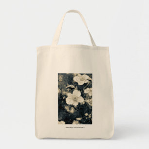 Bolso De Tela Arte Botánico de Flor de Anémona Malhumorada