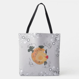Bolso De Tela Arte caprichoso y adorable de los pescados en