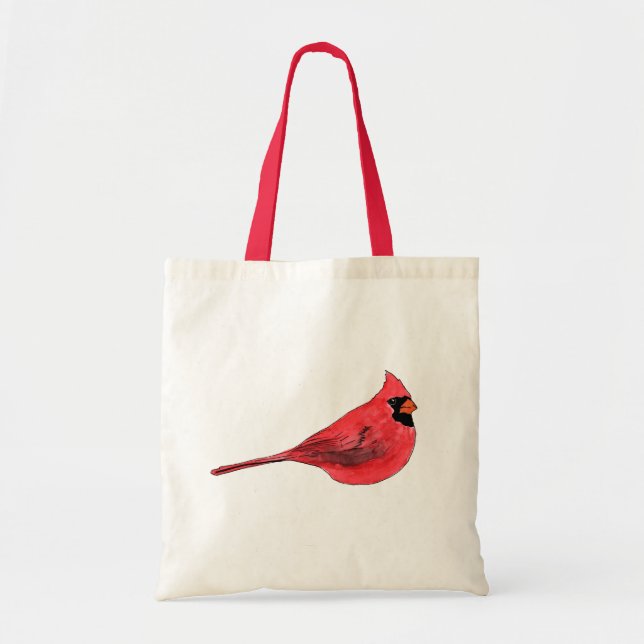 Bolso De Tela Arte cardinal del color de agua (Frente)