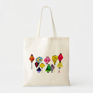 Bolso De Tela Arte colorido de linternas chinas