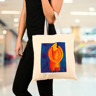 Bolso De Tela Arte Contemporáneo Acrílico Pintura Juntos