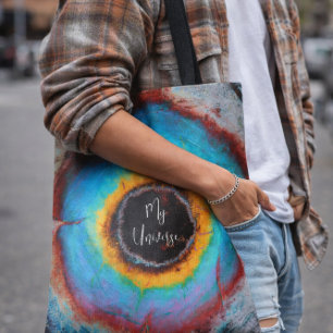 Bolso De Tela Arte Cósmico Abstracto de Arcoíris Diario