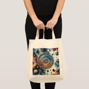 Bolso De Tela Arte cósmico estilo Batik futurista - Diseño espac
