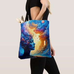 Bolso De Tela Arte Cosmográfico