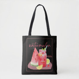 Bolso De Tela Arte de Acuarela de Limonada de Sandía