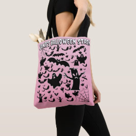 Bolso De Tela Arte de Almacenamiento de Silueta de Fantasma Espe