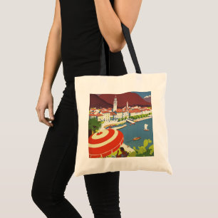 Bolso De Tela Arte de anuncio de viaje vintage Suiza