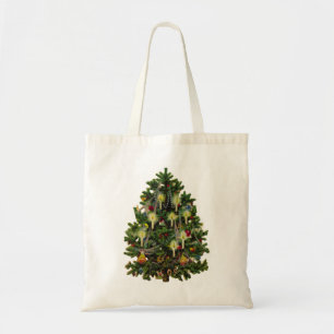 Bolso De Tela Arte de árbol de Navidad vintage