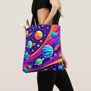 Bolso De Tela Arte de armonía cósmica