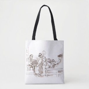 Bolso De Tela Arte de banda de jazz
