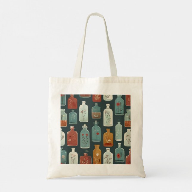 Bolso De Tela arte de botella único (Reverso)