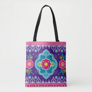 Bolso De Tela arte de camiones indios y paquistaníes patrón cont