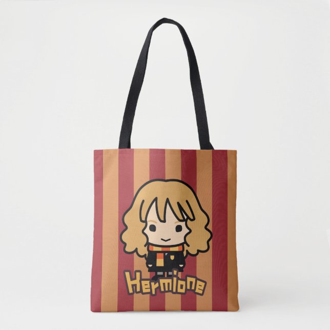Bolso De Tela Arte de caricatura de Hermione Granger (Anverso)