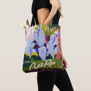 Bolso De Tela Arte de cartel de viaje vintage, ¡Descubre Puerto 